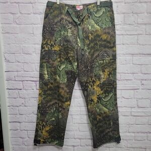 VTG‎ Foxy Huntress Camo Cargo Pants Womens 14 Rugged Outdoor Camping Activewear